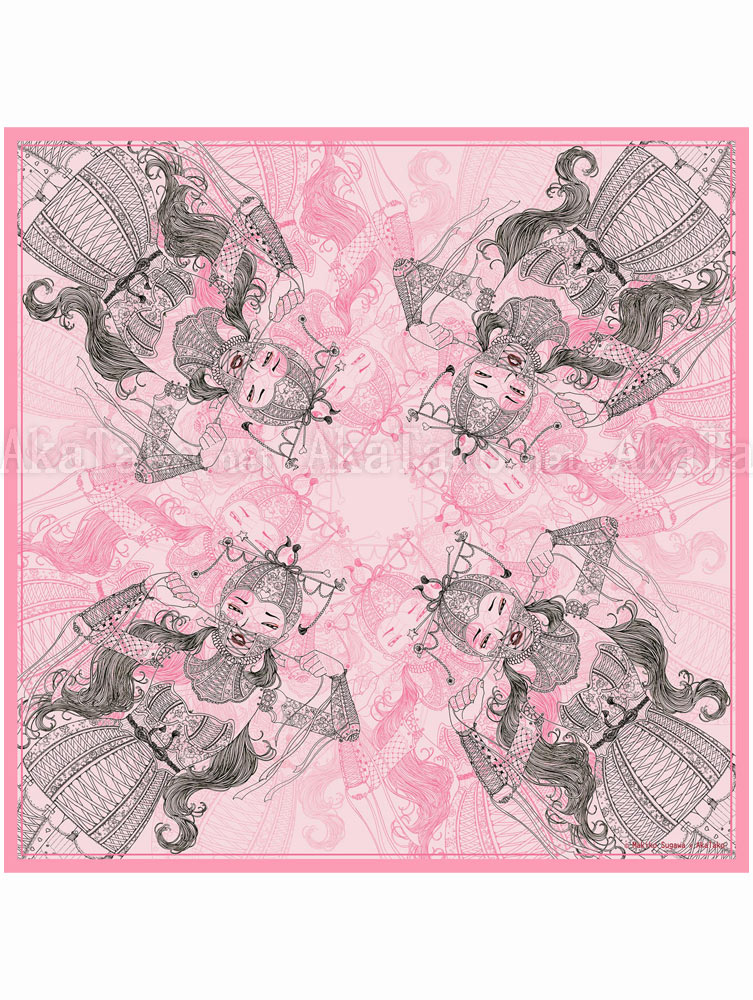 Makiko Sugawa Licensed Silk Scarf