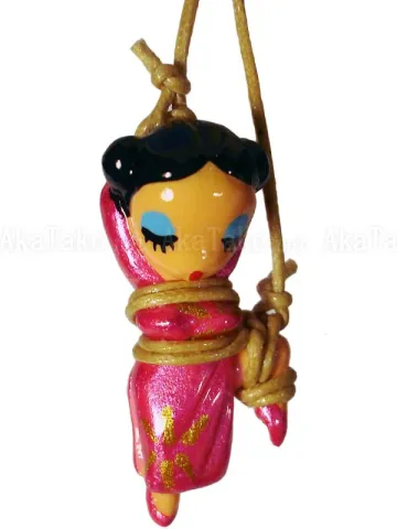 Chinese Lady One Leg Up Kinbaku Charm front