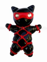 Red Mask Cat Karada Kinbaku Pin front