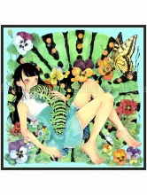 Em Nishizuka Silk Scarf