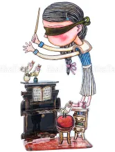 Kenichi Koyama Acrylic Art Stand - front