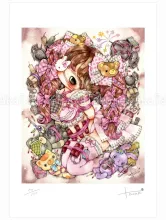 Tama Giclee Print Masochistic Pink