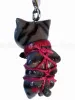Gray House Cat Kinbaku Charm back
