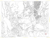 Takato Yamamoto Banquet Under the Moon II Original Underdrawing