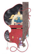 Takato Yamamoto The Blue Lion's Head original painting