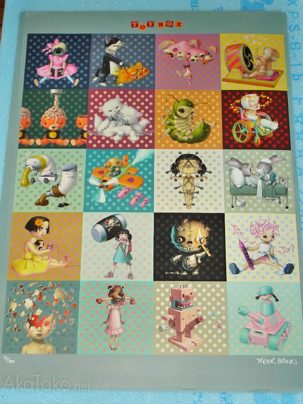 Trevor Brown Toy Box poster SIGNED