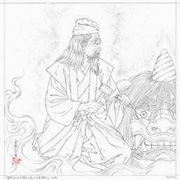 Takato Yamamoto Toroku Omi-no-Jo Open the Lion's Eyes original underdrawing