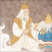 Takato Yamamoto Toroku Omi-no-Jo Open the Lion's Eyes original painting