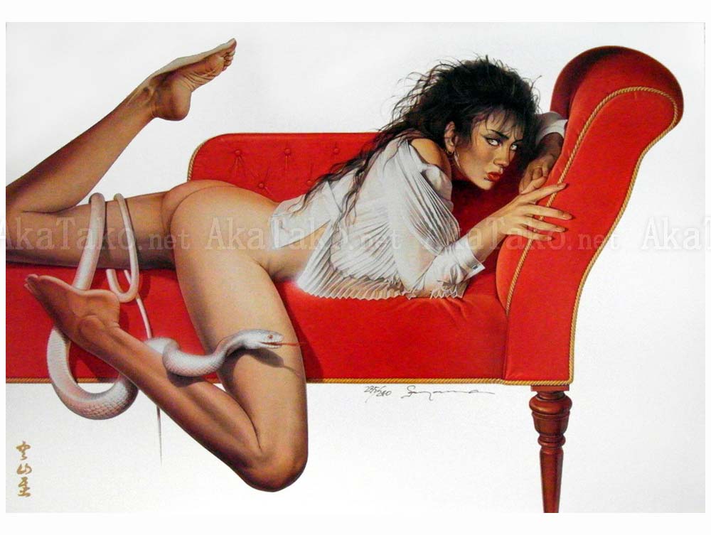 Hajime Sorayama poster Red Settee