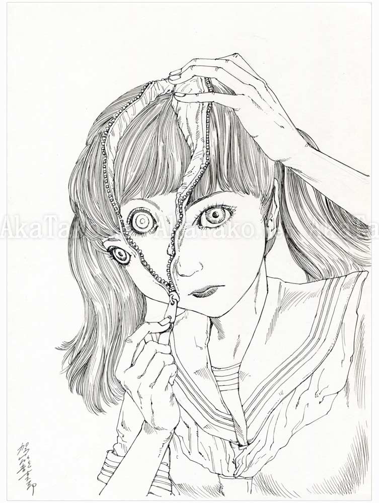 Shintaro Kago Black and White Original Drawing 6