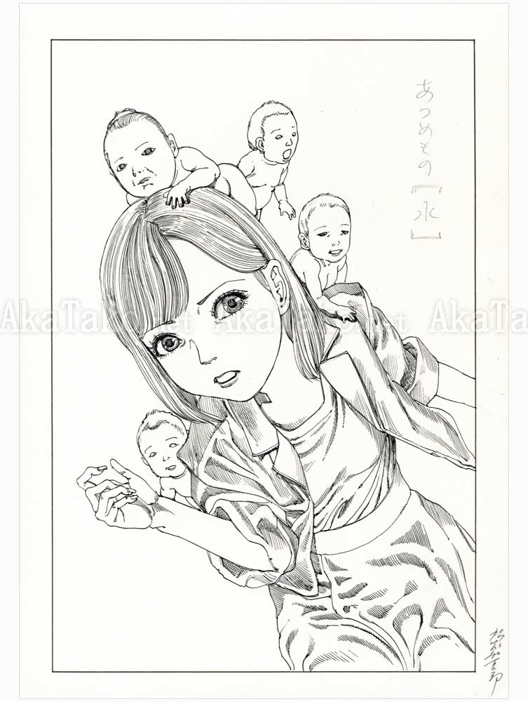 Shintaro Kago Black and White Original Drawing 8