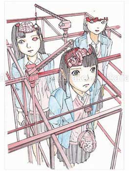 Shintaro Kago Funny Girl 54 original painting