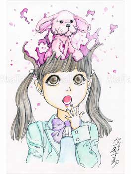 Shintaro Kago Funny Girl 83 Original Painting