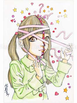 Shintaro Kago Funny Girl 91 Original Painting