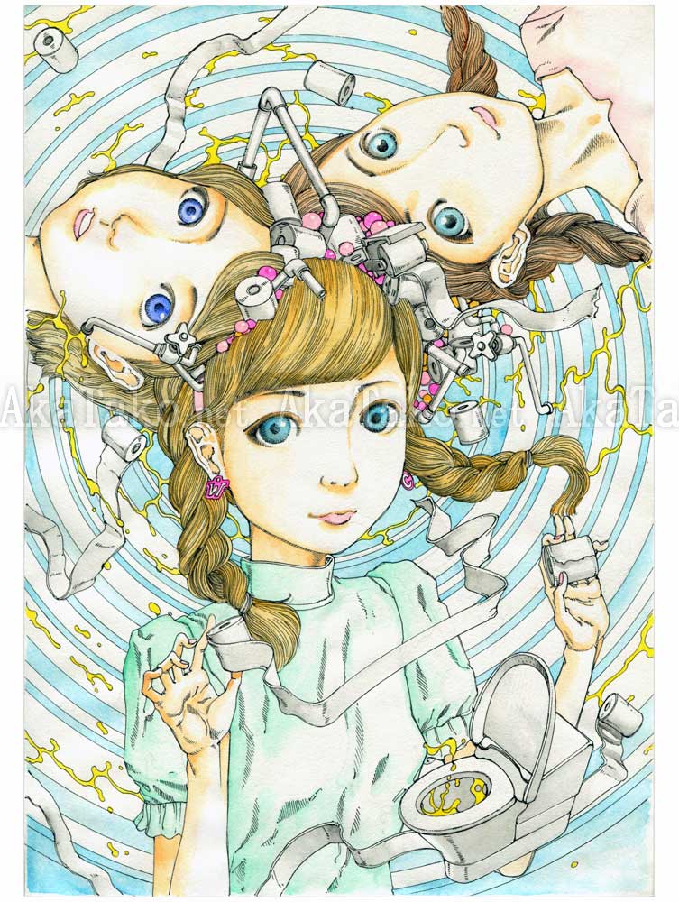 Shintaro Kago Original Painting Unko