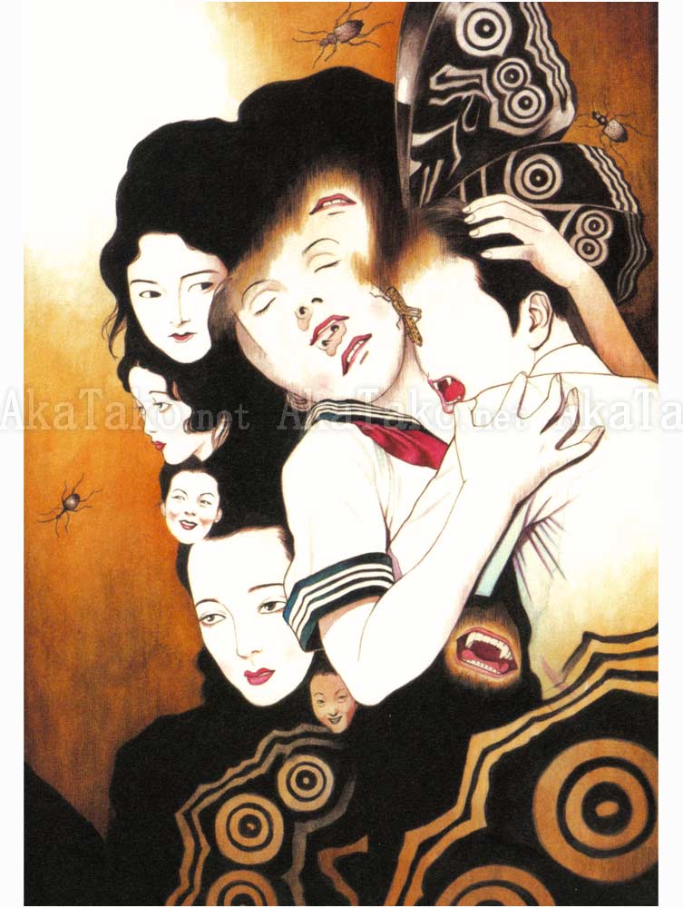 Suehiro Maruo Strange Vampire painting Suehiro Maruo Strange Vampire painting