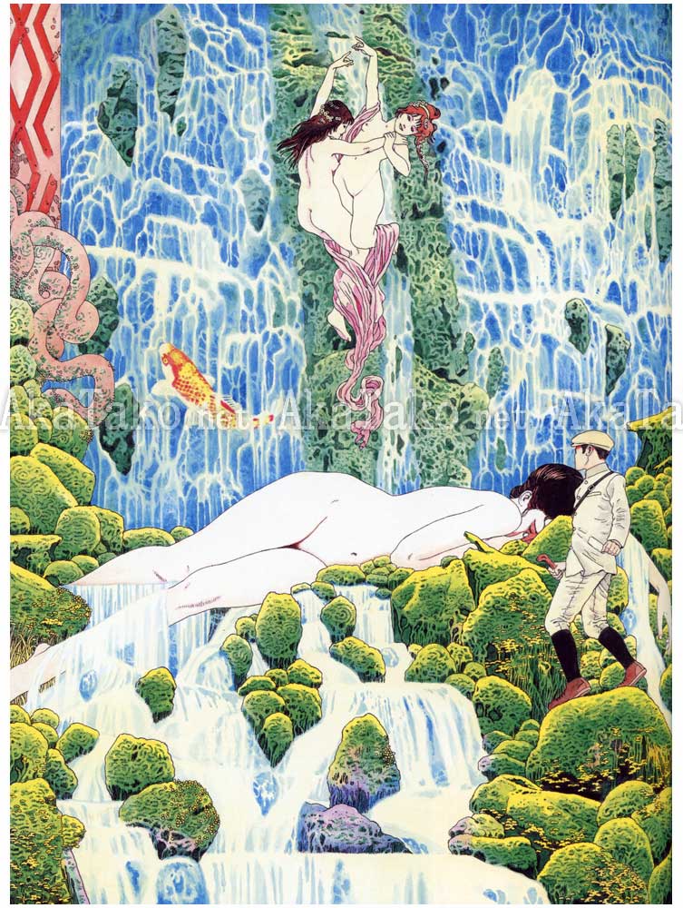 Suehiro Maruo Yasha Ga Ike painting Suehiro Maruo Yasha Ga Ike painting