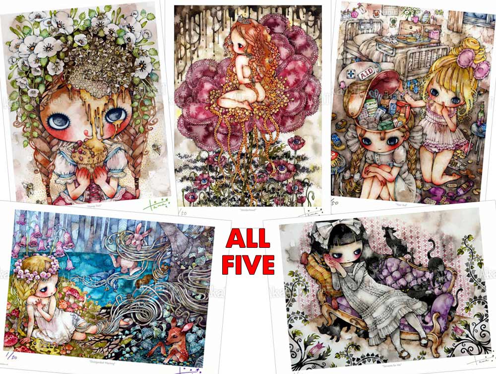 Tama Poster Set of Five SIGNED