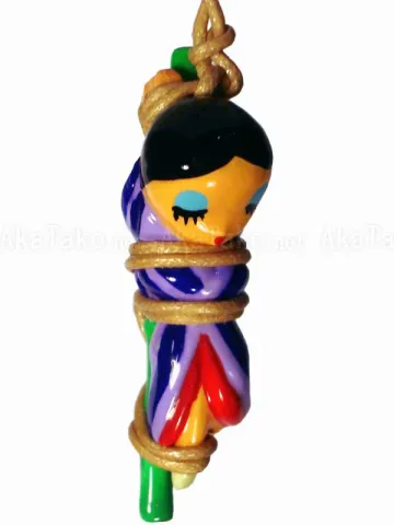 Lady on Bamboo Kinbaku Charm front