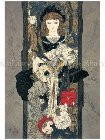 Takato Yamamoto Boxed Fantasy Original Painting