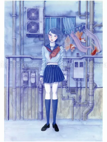 Chika Yamada Mediocre Every Day Original Painting