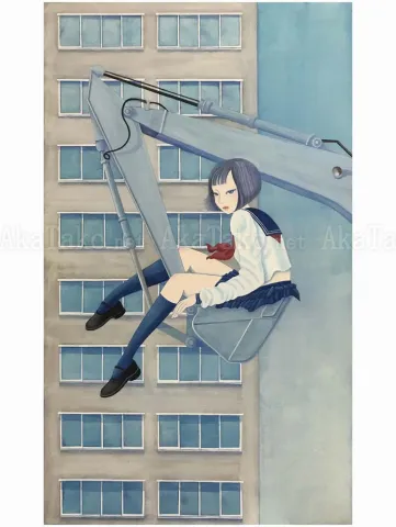 Chika Yamada Melts in the Wind Original Painting