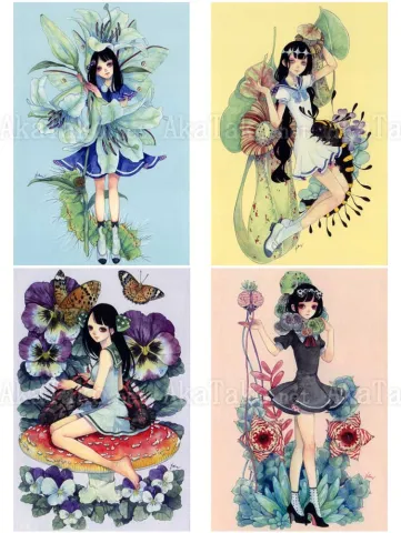 Em Nishizuka Postcard Set - Miniature Garden Specimen