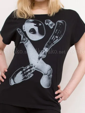 Mari Shimizu Scattered Limbs t-shirt black - front