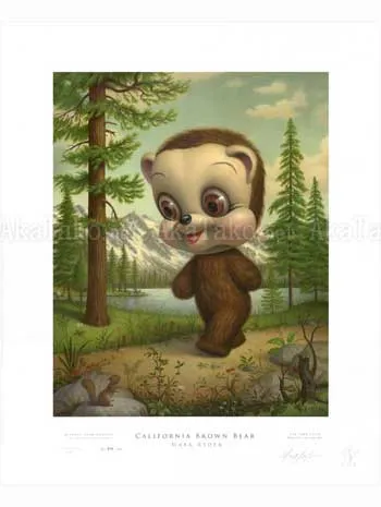 Mark Ryden California Brown Bear print