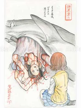 Shintaro Kago Funny Girl 31 original painting