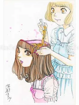Shintaro Kago Funny Girl 86 original painting