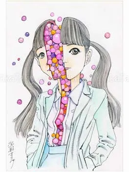 Shintaro Kago Funny Girl 90 original painting