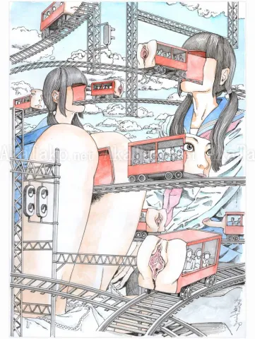Shintaro Kago Erotic Original Painting 20