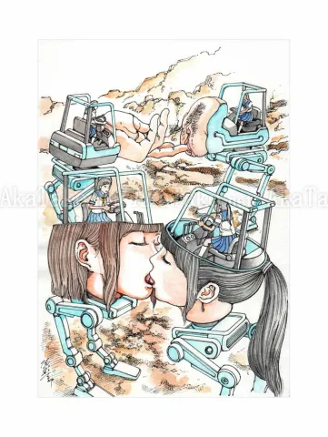 Shintaro Kago Erotic Original Painting 5