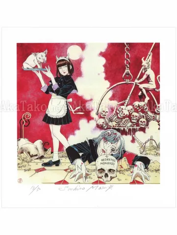 Suehiro Maruo Print 16 Necronomidol Nemesis CD Jacket SIGNED