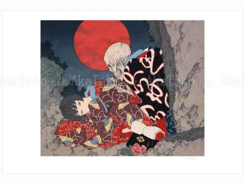 Takato Yamamoto Giclee Print Night Mirror VII Luna Rossa