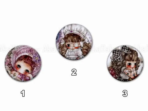 Tama pin SM Fallen Princess Group - Melty Lolita, Misfortune, OR Seeing