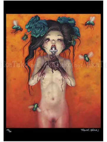 Trevor Brown Pandora poster Child of Satan, Child of God - SIGNED