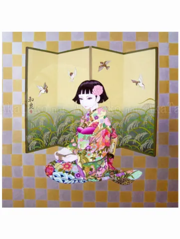 Yuji Moriguchi Sparrow painting