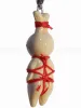 White Bunny Red Karada Kinbaku Charm back