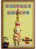 White Bunny Red Karada Kinbaku Charm on display card
