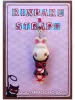 French Maid Bunny Kinbaku Charm on display card