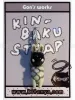 Black Mask Gray Bunny Karada Kinbaku Charm on display card