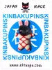 Black Mask Bunny Karada Kinbaku Pin on display card