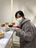 Fuco Ueda visiting her Masu Box at the Gallery