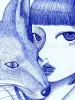 Chika Yamada Together With You Original Painting - detail