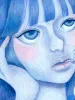 Chika Yamada Tell Me the Name of that Star Original Painting (detail)