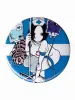 Em Nishizuka Blue Nurse Button