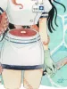 Em Nishizuka Slice-into-rings Original Painting (detail)