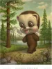 Mark Ryden California Brown Bear print detail